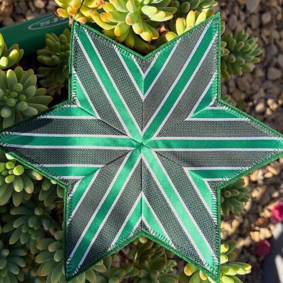 Star Tree Topper from re-purposed necktie - Picture 3 of 10